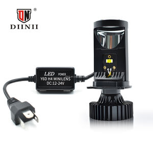 Diini 60w द्वि एलईडी हेडलाइट बल्ब 6000lm 6000-6500k ip68 वाटरप्रूफ H4 मिनी प्रोजेक्टर 12v प्रत्यक्ष एल्यूमीनियम नई स्थिति - Product Image 3