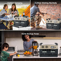 Station d'alimentation portable solaire 3600Wh à onde sinusoïdale pure pour le camping en extérieur, les camping-cars et l'utilisation domestique