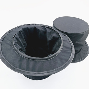 Cappello a Cilindro Pop-up <span class=keywords><strong>per</strong></span> <span class=keywords><strong>Bambini</strong></span>, Accessorio Magico Pieghevole Nero <span class=keywords><strong>per</strong></span> Spettacoli di Magia, in Poliestere, Taglia Unica Unisex - Product Image 3