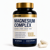 Complément Triple de Magnésium OEM : Capsules de Glycolate de Magnésium et de Citrate de Diméthyl