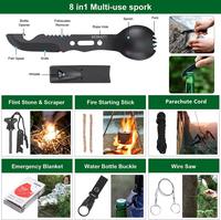 Amazon Offre Spéciale trousse de survie d'urgence, trousse de premiers soins, 121 pièces comprenant un ensemble de survie en plein air tactique camping randonnée chasse