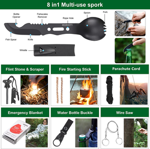 Venta caliente <span class=keywords><strong>de</strong></span> <span class=keywords><strong>Amazon</strong></span> <span class=keywords><strong>Kit</strong></span> <span class=keywords><strong>de</strong></span> <span class=keywords><strong>supervivencia</strong></span> <span class=keywords><strong>de</strong></span> emergencia Botiquín <span class=keywords><strong>de</strong></span> primeros auxilios, 121 piezas incluyendo táctica Camping senderismo caza juego <span class=keywords><strong>de</strong></span> <span class=keywords><strong>supervivencia</strong></span> al aire libre - Product Image 3