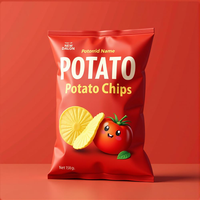 Fournisseur de la Chine Feuille d'aluminium refermable Logo personnalisé Ziplock Emballage de chips de pomme de terre pomme plantain Sacs de chips de banane