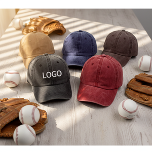 Gorras de Béisbol de Algodón Puro Lavado con Logotipo Personalizado Bordado al por Mayor, Gorras de Mezclilla Versátiles de Alta Calidad con Protección Solar Estilo Urbano - Product Image 1