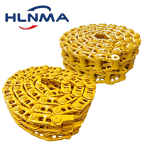 Pièces de rechange pour train de roulement de bulldozer : Ensemble de maillons de chenille pour Komatsu D65 D85 D155, chaîne de chenille lubrifiée pour engins de construction
