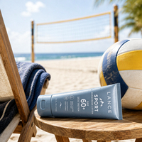 Lotion solaire sport en gros SPF 60+ Protection UV à large spectre pour la réparation de la barrière cutanée Apaisante