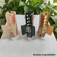 Nouvelle pince à cheveux en acétate de style japonais et coréen, accessoire floral enroulé pour cheveux printemps-été, cadeau idéal pour les filles