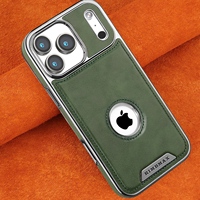 Étui de téléphone en cuir PU magnétique électroplaqué Denior, compatible avec la charge sans fil, pour les séries Apple 18/17/16/15/14/13/12