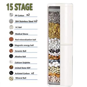 Filtro de agua de ducha de 10/12/15 etapas, filtro de agua anticloro, cromado, diseño compacto, buen precio, para <span class=keywords><strong>Amazon</strong></span> - Product Image 6