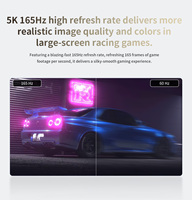 Moniteur incurvé ultra-large 49 pouces 5120x1440 DQHD 165Hz, résolution élevée 109PPI, HDR 400, temps de réponse de 1 ms, panneau QLED, ordinateur de bureau