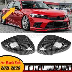 Cubierta de Espejo Retrovisor para Automóvil en Negro Brillante/Estilo Fibra de Carbono para Honda Civic 11ª Generación 2021-2023, Carcasa para Espejos Laterales - Product Image 1