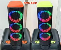 Nouveau microphone sans fil intelligent à commande vocale KMS-X801AI de 8 pouces de KIMISO, 40W haute puissance, haut-parleur Bluetooth avec caisson de basses