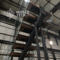 Fabricant chinois, vente directe d'usine, exportation mondiale, projet architectural, escalier sur mesure