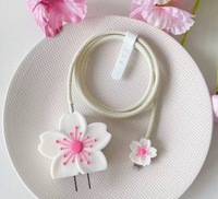 Funda Protectora de PVC de Dibujos Animados para Cargador de 18/20W y Cable para Todos los Teléfonos, Compatible con Enchufes EU, US y UK
