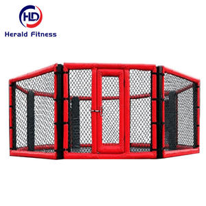Équipement de fitness intérieur <span class=keywords><strong>commercial</strong></span> couverture de toile boxe UFC atterrissage MMA cage de combat octogonale pour <span class=keywords><strong>centre</strong></span> de gymnastique - Product Image 1