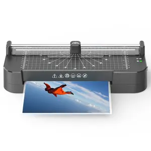 Top Table A4 A5 A6 Size Hot and Cold Double Sides Plastic Film Card Photo Office Laminating Machine