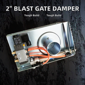 "51 मिमी स्वचालित वायवीय विस्फोट गेट भारी शुल्क स्लाइडिंग डाम्पर, वैक्यूम पाइप सिस्टम के लिए समकालीन डिजाइन के साथ - Product Image 2