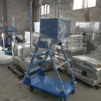 Escalera de paso de recogida de plataforma rodante de 1250*600*2000mm de Mart