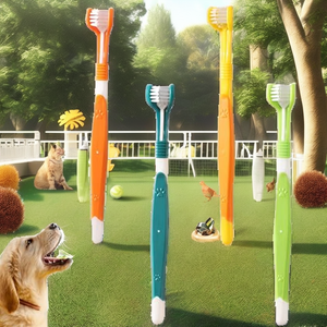 Cepillo de Dientes Ecológico para Mascotas Rarlon <span class=keywords><strong>DB</strong></span>-1, Multicolor, de 3 Lados, 360 Grados, Cuidado Dental, Salud Bucal para Perros, Venta al Por Mayor de Fábrica - Product Image 2