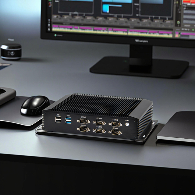 EGLOBAL Fanless Dual Cores 4 Threads 15W TDP Intel Core I5-4200U DDR3 Max 8G MSATA SSD 6*COM 2*LAN Win 7/8/10 Industrial Mini PC