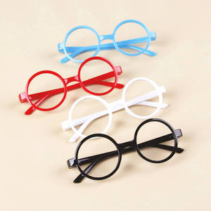 โปรโมชั่นกรอบแว่นตาทรงกลมสำหรับเด็กไม่จำกัดเพศแว่นตาเด็กหลากสีพลาสติกไม่มีเลนส์ UV400แอตทริบิวต์ออปติคอล - Product Image 3