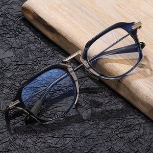 Vente en gros de lunettes optiques rétro de haute qualité en titane pur, montures de lunettes de vue pour hommes de style aviateur - Product Image 3