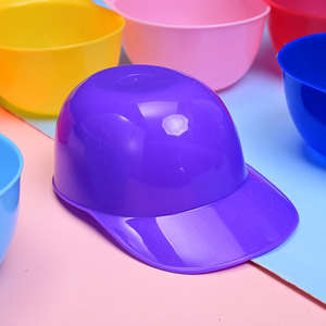 पर्यावरण के अनुकूल बच्चों बेसबॉल हेलमेट स्नैक कटोरे चिप आइस क्रीम सनडे प्लास्टिक कप - Product Image 3