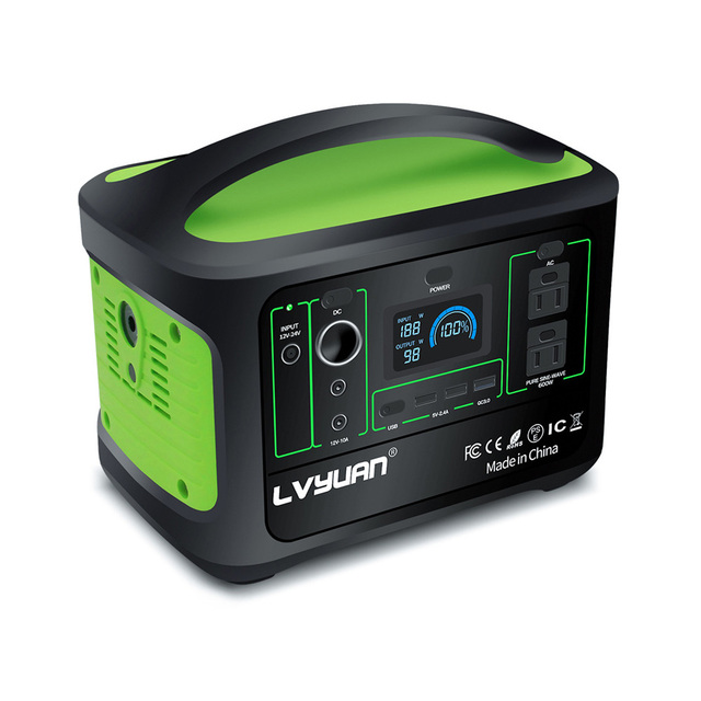 Camping Portable Power Station 1000W 500W 600W 3000W Off Grid Portable Solar Generator Home Emergency Backup Power House