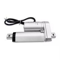 Motor DC 24V Tugas Berat 6000N Daya Dorong Maksimum 100mm Langkah Konstruksi Magnet Permanen Aktuator Linear Elektrik Bulldozer Kipas