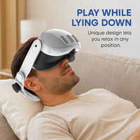 Item Baru tali kepala ringan bulu tali nyaman mengurangi tekanan Headset VR aksesoris tali kepala untuk Meta Quest 3S