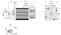 Prêt à expédier servomoteur de haute qualité 1.5 kw Ac 220v 3000rpm servomoteur à aimant de couture Cnc