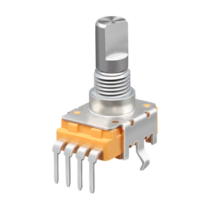 Potentiomètre rotatif à axe métallique Soundwell RA1151 100k Ohm, rotation sans fin à 360 degrés, contrôle du volume, réostat - Product Image 1