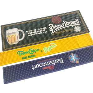 Personalized Long Silicone PVC Beer Mat Rubber Bar Spill Pad <b>Pub</b> Rail Mat Drip Tray Non Slip Service Runner <b>Table</b> Mat Placemat - Product Image 2