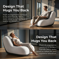 Canapé Moderne Inclinable et Compressible en Boîte, Fauteuil d'Intérieur Sans Structure, Pouf Paresseux à Expansion Rapide, Coin Lecture, Chaise Simple