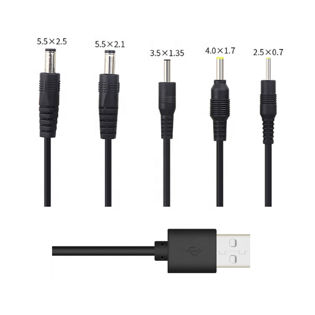 USB to 5v DC Cable 5.5 X 2.5mm Dc Power Cable Usb Male to 5525 Barrel Connector Cable