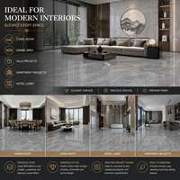 Carrelage en porcelaine effet marbre style chinois, 800x800mm, double face, pour projets modernes et grands ensembles intérieurs