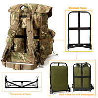 AKmax ALICE Pack Tactical Jungle Pack Large MTP Camouflage 50 L Sac à dos de camping en plein air Sac à dos à cadre externe