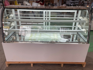Vitrine Réfrigérée Commerciale pour Pâtisseries RTK avec Verre Courbé, Base en Marbre, Refroidissement par Tubes en Cuivre, Verre Anti-Buée et Thermostat Numérique - Product Image 4