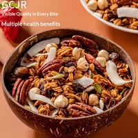 Chanyao Song Gebakken Havermout Voedzame Noten Gedroogd Fruit Instant Mix Yoghurt Hazelnoten Donkere Chocolade Cacao Kant-en-klare Ontbijtgranen 500g