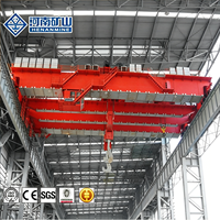 Grue de production électrique robuste en acier, grue métallurgique à double poutre de 20t, 50t, 100t, 200t pour atelier de fonderie