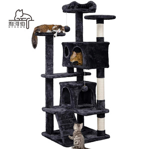 54in mèo cây tháp căn hộ đồ nội thất mèo scratcher bài cho mèo con vật cưng nhà chơI mèo cây và scratcher - Product Image 2