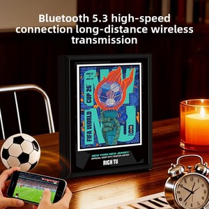 ลำโพงบลูทูธอะคริลิคแกะสลักลายอเมริกันแคนาดา สำหรับงานตกแต่งระดับไฮเอนด์  วัสดุอะลูมิเนียมอัลลอยด์ พร้อมจอแสดงผล - Product Image 3