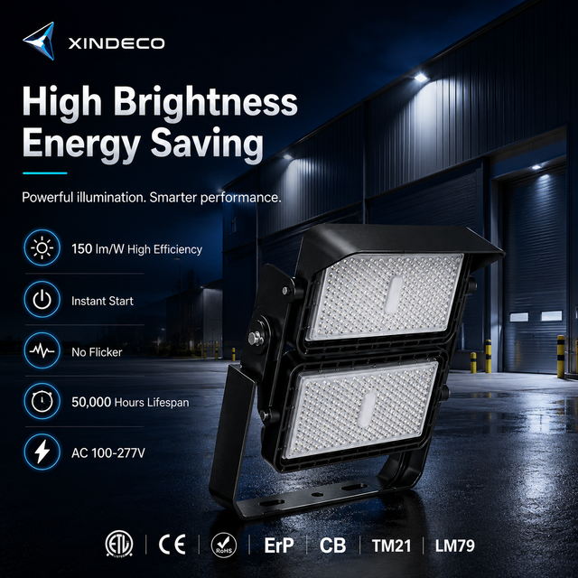 Outdoor IP66 LED Flood Light 150lm/W SMD3030 Die-Cast Aluminum Housing 5-Year Warranty 3000-6500K Color Temperature for Pathway