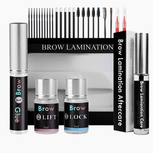 <span class=keywords><strong>Laminazione</strong></span> sopracciglia, Lifting sopracciglia, sollevamento sopracciglia durata 6 settimane 6 applicazioni <span class=keywords><strong>Kit</strong></span> portatile Curling Perming con trattamento post-assistenza - Product Image 1