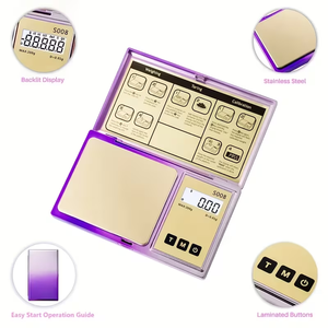 हेंगटे फैशनेबल स्टेनलेस स्टील की जेब स्केल 100g 200g 0.01g 0.1g lcd डिजिटल डिस्प्ले गहने सोना ग्राम बैलेंस - Product Image 4