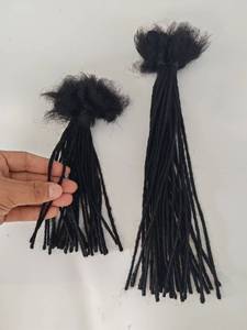 0,2 cm 30 hebras/paquete Microlocs 100% extensiones de rastas de cabello humano para hombres mujeres niños extensiones permanentes hechas a mano completas Loc - Product Image 2
