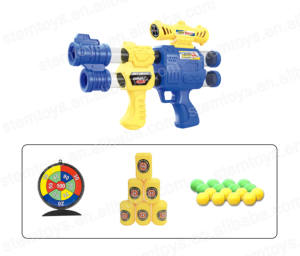 二合一男女通用户外运动游戏套装空气动力泡沫子弹射击枪杆儿童教育竞技玩具塑料制造 - Product Image 5