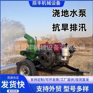 Bomba diésel autocebante para riego agrícola, sistema de aspersión portátil de alto caudal, bomba con motor de construcción metálica - Product Image 3