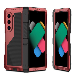 Per Samsung <span class=keywords><strong>Galaxy</strong></span> Z Fold <span class=keywords><strong>7</strong></span> / Fold 6 5 4 - Custodia Protettiva Integrale Antiurto in Metallo Rinforzato con Supporto e Slot per Penna - Product Image 6