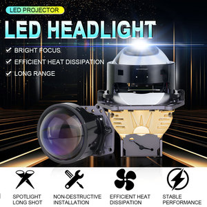 Phares Bi-projecteurs <span class=keywords><strong>E8</strong></span> Super Lumineux 75W 7500lm en Aluminium, Feux de Brouillard LED, Faisceau Haut et Bas, Projecteur 12V-24V Étanche IP68 pour Voiture - Product Image 6